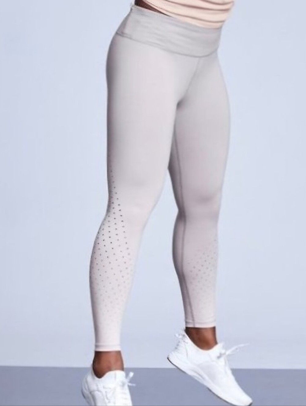 Athleta Contender Aero Ombre Neutral Tone Breathable Laser Cut Leggings Tight